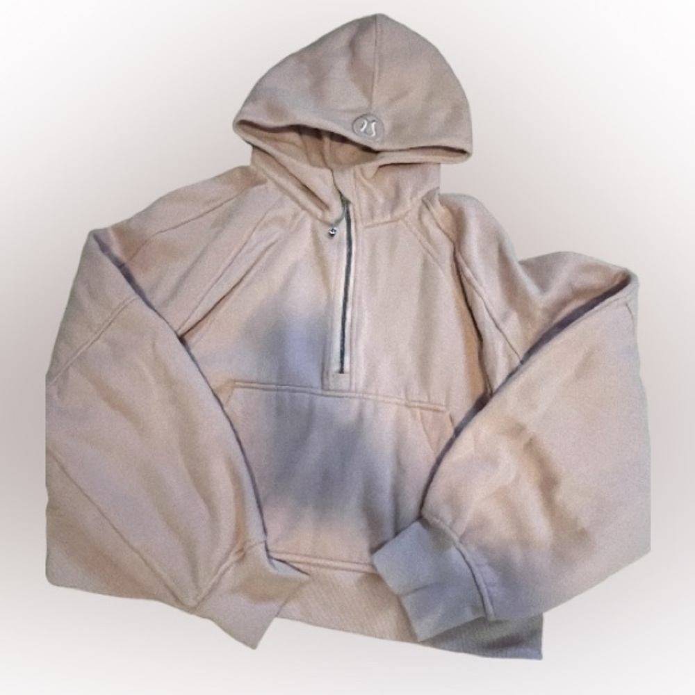 Pink lululemon oversized scuba half zip size medium